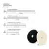 Lake Country Extra Cut Lammwoll-Pad fusselarm 75mm