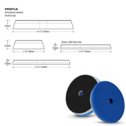 Lake Country HDO Cutting Pad blau 125mm