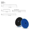 Lake Country HDO Fiber Heavy Cutting Pad blau 125mm