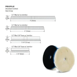 Lake Country Premium Lammwoll-Pad fusselarm 75mm