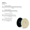 Lake Country Premium Lammwoll-Pad fusselarm 125mm