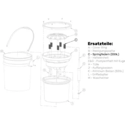 Lake Country Springfedern-Set Pad Washer 4000 Ersatzteil