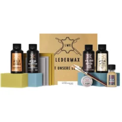 LMX Ledermax Leder Reparaturset Lenkrad & Sitzwange Schwarz
