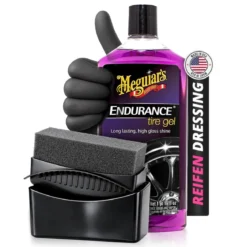 Meguiar's Reifenpflege Set Endurance Tire Gel + Zubehör (3-teilig)