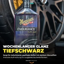 Meguiar's Reifenpflege Set Endurance Tire Gel + Zubehör (3-teilig)