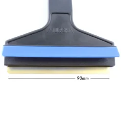 MURSKA Original Eiskratzer + Schneebesen mit Messingklinge 420mm schwarz/blau