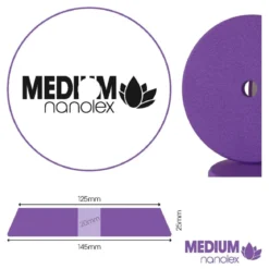 Nanolex Polierpad Medium DA 125mm mittel