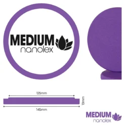 Nanolex Polierpad Medium 125mm dünn mittel 3Stk.