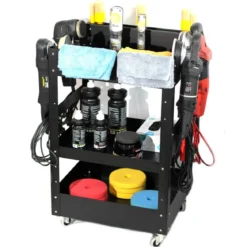 Poka Premium Detailing Trolley Pro mit 3 Ablagen