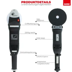 Rupes BigFoot LH19E Rotationspoliermaschine Standard-Kit