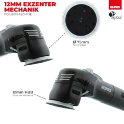 Rupes BigFoot LHR 75E Mini Exzenterpoliermaschine Basis Kit, 8-teilig