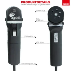 Rupes BigFoot LHR 75E Mini Exzenterpoliermaschine Basis Kit, 8-teilig