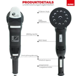 Rupes BigFoot LK 900E Zwangs-Exzenterpoliermaschine Basis Kit, 10-teilig