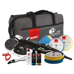 Rupes BigFoot LK 900E Zwangs-Exzenterpoliermaschine Luxus Kit, 16-teilig