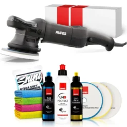 Rupes LHR15ES Poliermaschinen Set + Rupes Polituren + Zubehör (14-teilig)