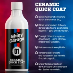 Shiny Garage Ceramic Quick Coat Versiegelungsschaum 500ml