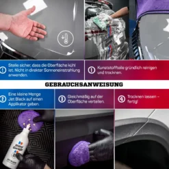 Shiny Garage Jet Black Trim Restorer Kunststoffpflege außen 250ml