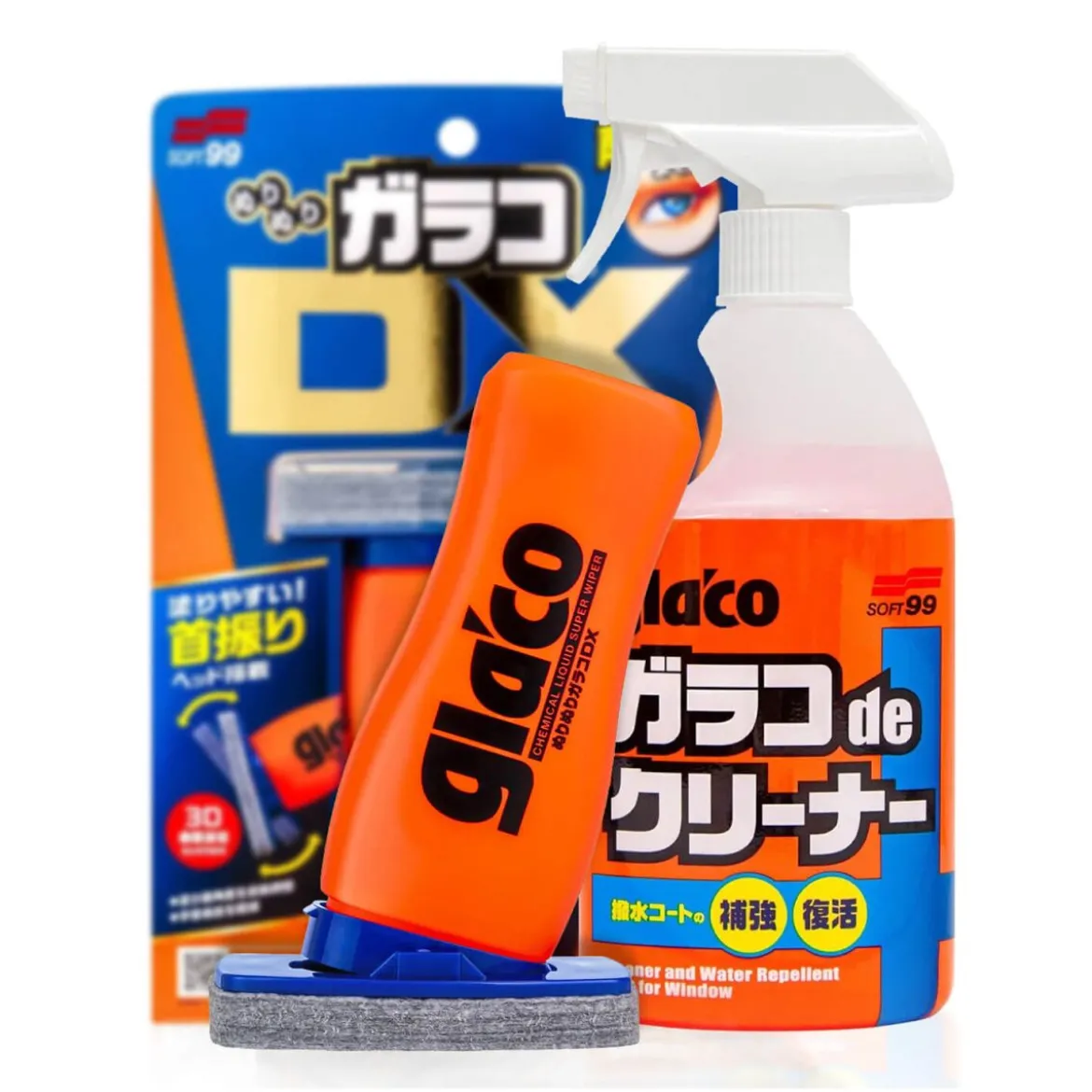 Soft99 Glas Set Glaco De Cleaner & DX (2-teilig)