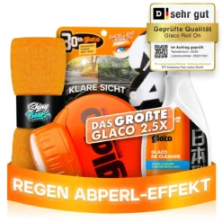 Soft99 Glas Set Glaco De Cleaner & Roll On MAX + Tuch (3-teilig)