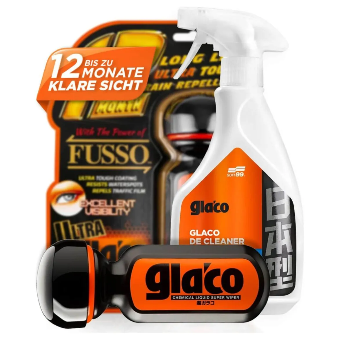 Soft99 Glas Set Glaco De Cleaner & Ultra Glaco (2-teilig)