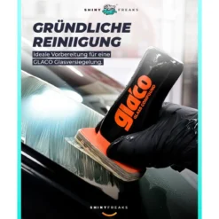 Soft99 Glas Set Glaco Glass Compound Roll On & De Cleaner + Mikrofasertuch (3-teilig)