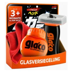 Soft99 Glas Set Glaco Glass Compound Roll On & Roll On Max + Tuch (3-teilig)