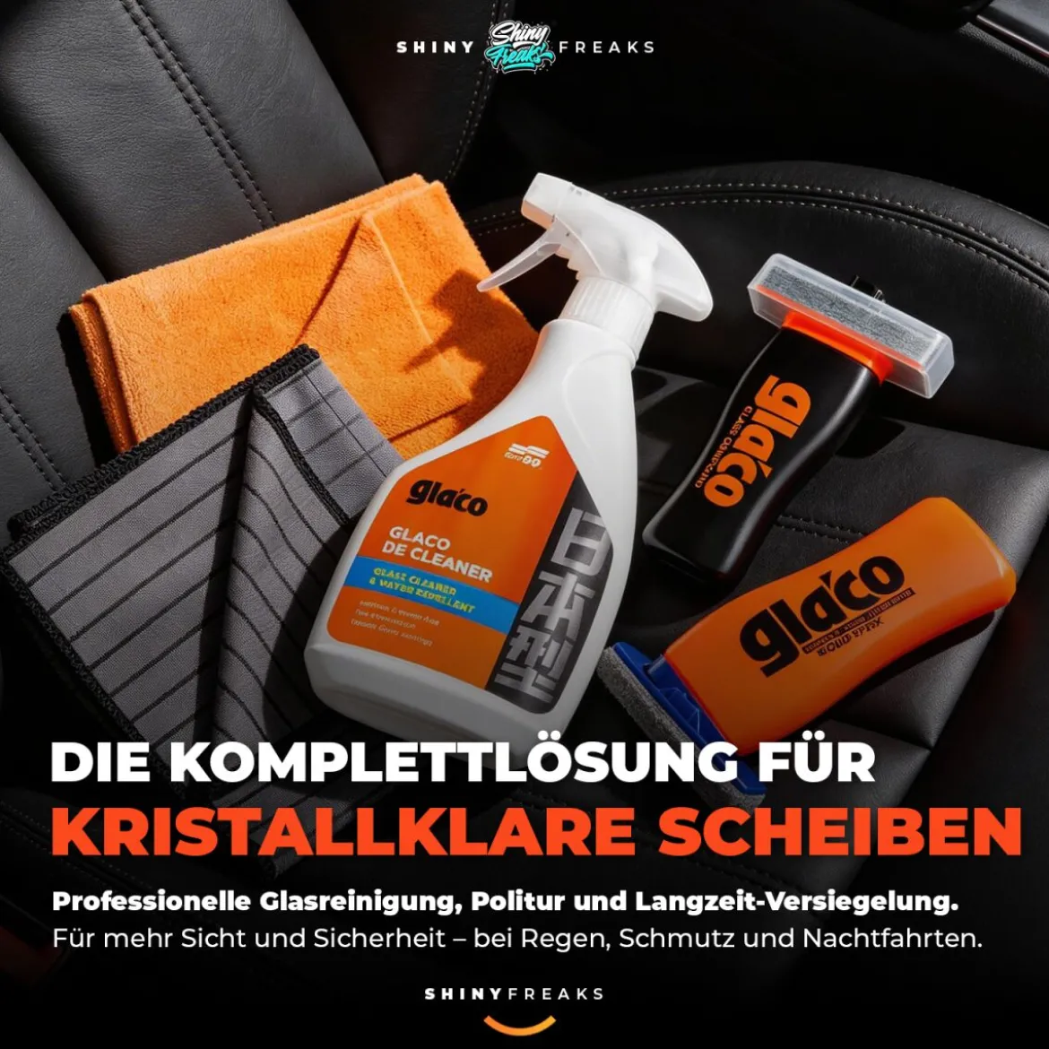 Soft99 Glas Set Glaco Trio + Zubehör (5-teilig)