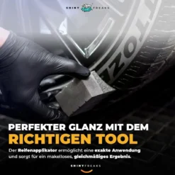 Soft99 Reifenpflege Set DiGloss Black Devil Tire Wax + Mikrofasertuch (5-teilig)