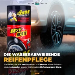 Soft99 Reifenpflege Set 4-X Tire Cleaner + Zubehör (5-teilig)