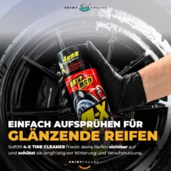 Soft99 Reifenpflege Set 4-X Tire Cleaner + Zubehör (5-teilig)