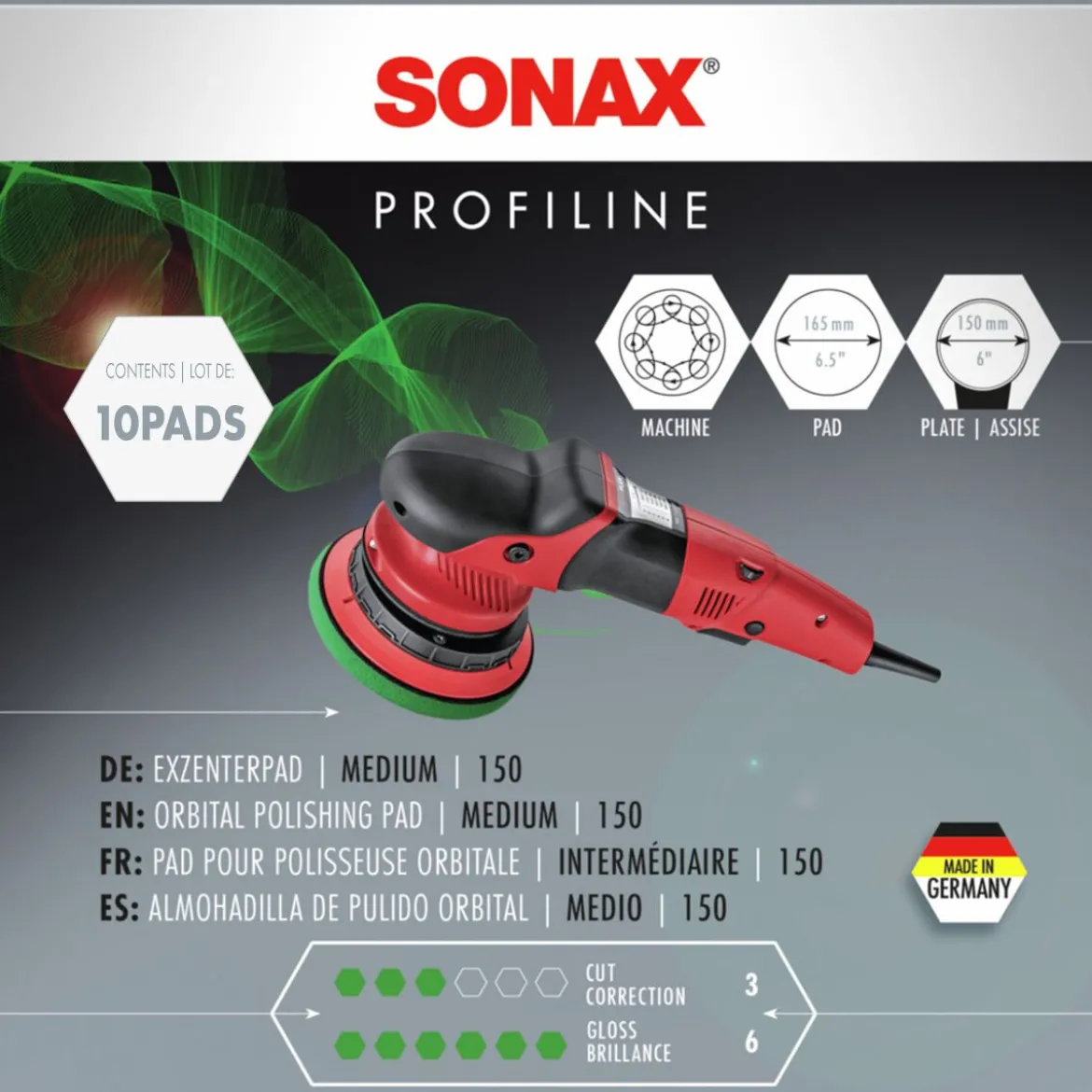 SONAX ExzenterPad medium 150mm 10Stk.