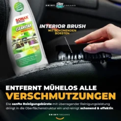 SONAX Innenraum-Set CleanStar 750ml + Zubehör (5-teilig)