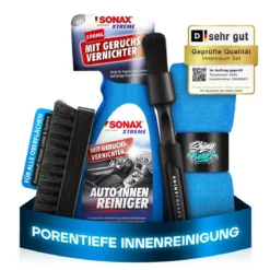 SONAX Innenraum-Set XTREME AutoInnenReiniger 500ml + Zubehör (4-teilig)