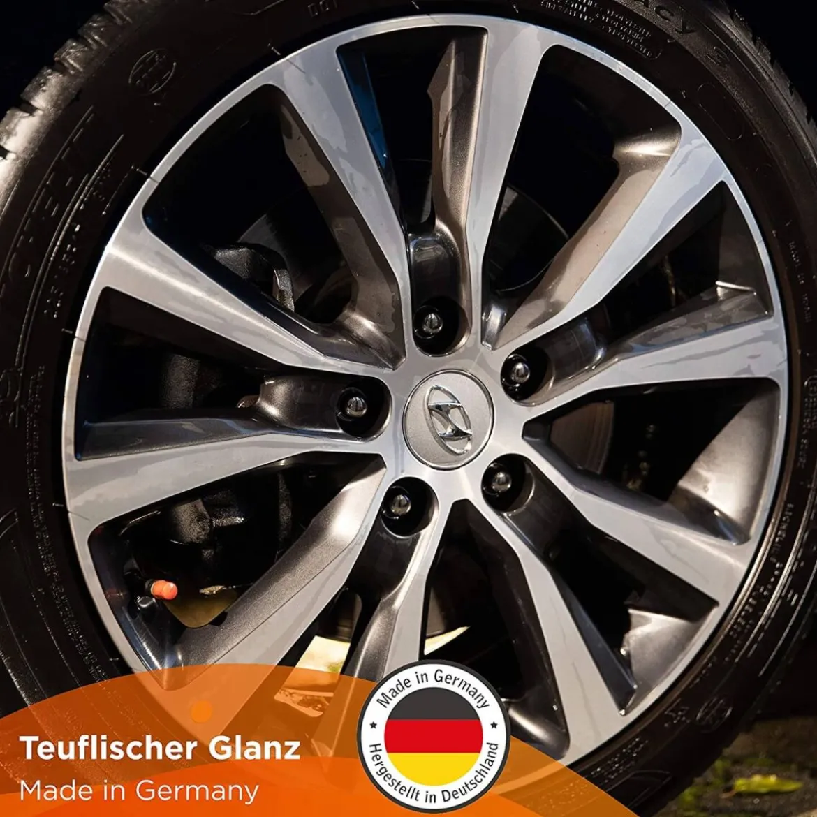 TUGA Chemie Felgenreiniger Set Alu-Teufel Spezial 1L + Felgenpinsel (2-teilig)