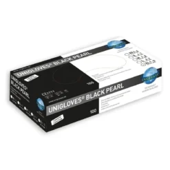 Unigloves BLACK PEARL Nitrilhandschuhe schwarz XL, 100Stk.